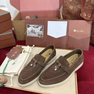 Loro Piana Summer Walk Loafer Suede Waterproof Latex Sole
